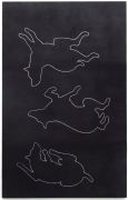 <p>奥尔多&middot;沃克，<em>无题 (Drei Hunde) (4)</em>, 1982，画布上分散颜料，200 x 126 cm</p>
