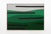 <p>安东尼奥&middot;巴莱斯特&middot;莫雷诺，<em>Green Water</em>，2025，黄麻布上丙烯，114 x 162 cm，118 x 166 cm（带框）</p>
