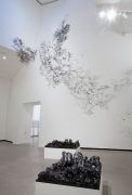 <p>Julia Steiner, <em>Harmonie und Umbruch</em>, 2015, drawing on wall, size according to space at Marta Herford, Germany, Photocredit: Robert Schlotter</p>
