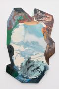 <p>Klodin Erb,&nbsp;<em>Nach der Landschaft II,</em> 2014, synthetic lacquer paint on canvas, 345.5 x 222 x 8.5 cm</p>
