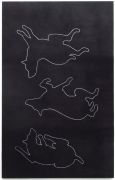 <p>奥尔多&middot;沃克，<em>无题 (Drei Hunde) (4)</em>, 1982，画布上分散颜料，200 x 126 cm</p>
