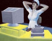 <p>Wang Xingwei, <em isrender="true">untitled (Computer Nurse)</em>, 2006, oil on canvas, 155 x 200 cm</p>
