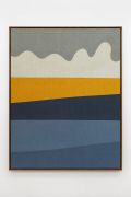 <p>安东尼奥&middot;巴莱斯特&middot;莫雷诺，<em>Blue</em> <em>Yellow</em>，2024，黄麻布上丙烯，146 x 114 cm，150 x 118 cm (带框)</p>
