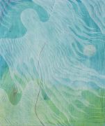 <p>Chen Sixin,&nbsp;<em>Longing,</em> 2025, colored pencil and acrylic on linen, 131 x 110 cm</p>
