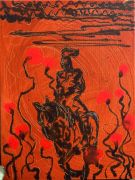 <p>Rebekka Steiger,&nbsp;<em>untitled,</em> 2025, tempera and acrylic ink on canvas, 40 x 30 cm</p>
