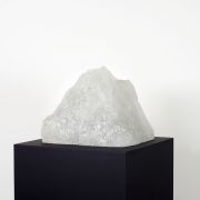 <p>Michel Comte, <em>Untitled (Clear Murano Glass, Mountain 2)</em>,&nbsp;2017, 1/2, hand crafted murano glass, granite dust, 40 x 29 x 20 cm, edition of 2 + I AP</p>
