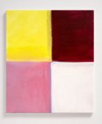 <p>Rosalind Nashashibi, <em>Ruby White</em>, 2025, oil on linen, 70 x 60 x 2 cm</p>
