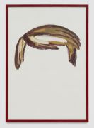 <p>Klodin Erb,&nbsp;<em>Curt (from the series "Avatar"),</em> 2020, oil on paper (monotype), enamel on wood (frame), 100 x 70 cm (framed)</p>
