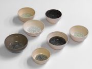 <p>Julia Steiner,&nbsp;<em>Stille Wasser (broken ice),</em> 2026, ceramic, glass, 7 pieces, each 15 - 20 cm diameter, installation size variable</p>

