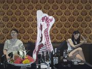 <p isrender="true">陈飞，<em isrender="true">不合作</em>，2015，亚麻布、丙烯，180 x 240 cm</p>
