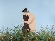 <p isrender="true">陈飞，<em isrender="true">哑巴的爱情</em>，2014，亚麻布、丙烯，180 x 240 cm</p>
