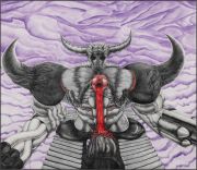 <p>陈思新，<em>Sil ver. 2 - 战争机器</em>，2024，纸本彩铅，149.5 &times; 172 cm (绘画); 150 &times; 172.5 cm (带框)</p>
