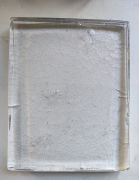 <p>Julia Steiner,&nbsp;<em>cosmos (blossom 2),</em> 2019, glass cast with flowers; Production: glassworks Matteo Gonet, M&uuml;nchenstein, 35 x 28 x 4 cm</p>
