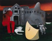 <p>Miao Miao, <em>Near the Castle</em>, 2023, oil, pigment, wax on canvas, 160 x 200 cm</p>
