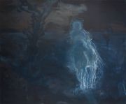 <p>Rebekka Steiger, <em>Ellerkonge</em>, 2017, oil and oil pastel on canvas, 200 x 240 cm</p>
