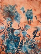 <p>Rebekka Steiger,&nbsp;<em>untitled,</em> 2025, tempera and acrylic ink on canvas, 200 x 155 cm</p>
