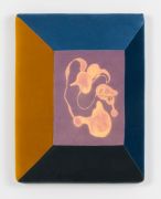 <p>Wiedemann/Mettler,&nbsp;<em>tender secrets behind the mask,</em> 2025, painted cotton velvet, padded, 84 x 75 x 10 cm</p>
