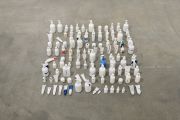 <p>Tobias Kaspar,&nbsp;<em>The Complete Aesop,</em> 2018, 115 hand casted and glazed porcelain objects, size variable</p>
