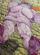 <p>陈思新，<em>尸体</em>，2023，纸本彩铅，114.5 &times; 150 cm (绘画)</p>
