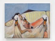 <p>Rosalind Nashashibi, <em>Here While I Disappear</em>, 2024, oil on canvas, 85 &times; 110 cm</p>
