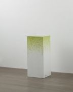 <p>Li Gang, <em>Pedestal</em> (No. 4), 2012, wooden plinth, banknote pigment, 110 x 50 x 45 cm</p>
