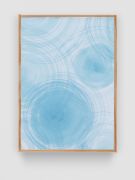 <p>Mirko Baselgia,&nbsp;<em>My life is like a line drawn on the water II,</em> 2023, Indigo ink on paper, mounted on wood, framed with larch wood, 18 x 15 x 2 cm</p>
