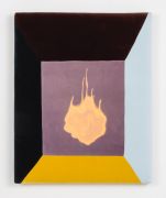 <p>Wiedemann/Mettler,&nbsp;<em>between gravity and reverie,</em> 2025, painted cotton velvet, padded, 100 x 80 x 10 cm</p>
