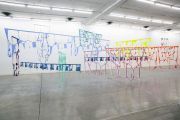 <p>Marion Baruch, <em>Endless going trying to say</em>, 2020, various fabrics, metal, dimensions variable (site-specific)</p>
