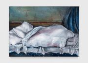 <p>Klodin Erb,&nbsp;<em>Danke, ich schlafe gut 10,</em> 2026, oil on black canvas, 50 x 70 cm</p>
