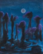 <p>Rebekka Steiger, <em>untitled</em>, 2025, tempera and acrylic ink on canvas, 100 x 80 cm</p>
