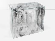 <p>Julia Steiner, <em>RAUM 12</em>, 2019, glass, silicone, gouache, 30.7 x 33.3 x 19.8 cm</p>
