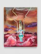 <p>Klodin Erb, <em>Mermaids #8</em>, 2023, ink, oil and acrylic spray paint on raw canvas, 42 x 35 cm,&nbsp;photo: Stefan Altenburger</p>
