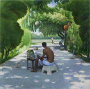 <p>Wang Xingwei, <em isrender="true">Wang Huashang No.2</em>, 2012, oil on canvas, 200 x 200 cm</p>

