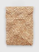 <p>Mirko Baselgia, <em>Small Landscape – one river, shaped by obstacles II,</em> 2025, stone pine wood (Pinus cembra), 46 x 33 x 3 cm</p>

