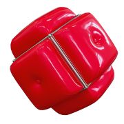 <p>Wiedemann/Mettler,&nbsp;<em>Pink Sunset,</em> 2006, faux lester metallis&eacute;, upholstered, chromed system, 65 x 65 x 65 cm</p>
