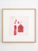 <p>洛雷达纳&middot;斯佩里尼，<em>Untitled</em>，2019/2021，棉布，棉线，皮革，油画颜料，41 x 42 cm（带框）</p>
