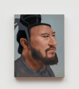 <p>Zhang Shujian, <em>Skin Weave - 2023 - 4</em>, 2023, oil on board, 50 &times; 40 cm</p>
