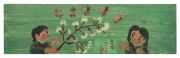 <p>Han Yong,&nbsp;<em>Bee Cat,</em> 2015, oil on tile, 17.5 x 60 cm</p>
