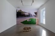 <p>Hu Qingyan, <em>A Piece of Superfluous Stone</em>, 2021 - 2022, ready-made stone, picture, dimensions variable (stone: 44 x 97 x 45 cm)</p>
