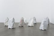 <p>Hu Qingyan, <em>Edition of 8</em>,&nbsp;2013, marble (replicas of a single rock cut out&nbsp;of several marble blocks), 8 pieces, each 55 x 33 x 32 cm</p>
