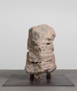 <p>Hu Qingyan, <em>Empty Mountain</em>,&nbsp;2018, yellow marble, 170 &times; 110 &times; 95 cm</p>

