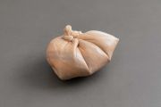 <p>Hu Qingyan, <em>One Breath - Portrait of the Mother - B</em>, 2019 - 2022, yellow marble, 16 x 30 x 26 cm</p>

