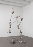 <p>Hu Qingyan, <em>Swaying Wall</em>,&nbsp;2018, brick, rebar, 7 pcs, dimensions variable</p>
