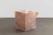 <p>Hu Qingyan,&nbsp;<em>The World of Silence XVI,</em> 2023, yellow marble, 51 x 55.5 x 47 cm</p>

