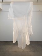 <p>Julia Steiner, <em>lost glove</em>, 2023, silk, 370 x 150 x 20 cm, photo by Serge Hasenb&ouml;hler</p>
