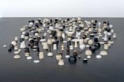 <p>Exhibition view, Julia Steiner,&nbsp;<em>TRANSMERGENCE #3</em>, Frac Alsace, S&eacute;l&eacute;stat, France, 4.12.2021 - 27.2.2022, <em>daily turn</em>, 2020 - 2022, ceramic, installation size variable, photo by Pierre Rich</p>
