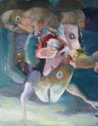 <p>Klodin Erb,&nbsp;<em>Serendipity / Komische V&ouml;gel heben ab,</em> 2013, Oil on canvas, 140 x 110 cm</p>
