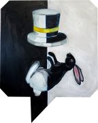 <p>Klodin Erb,&nbsp;<em>Yin & Yang,</em> 2019, oil on canvas (polygon), 127 x 100 cm</p>
