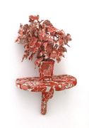 <p>Klodin Erb,&nbsp;<em>Plant's Life,</em> 1999, fabric, plastic and wall shelf, 68 x 40 x 26 cm</p>
