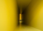 <p>Lang/Baumann, <em>Open #2</em>, 2014, wood, lacquer, 20.5 x 5.5 x 5.4 m, installation view, Les &eacute;glises - Centre d'art contemporain, Chelles, France</p>
